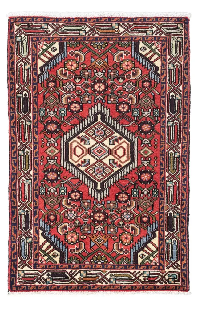 Perski dywan - Nomadyczny - 125 x 80 cm - czerwony