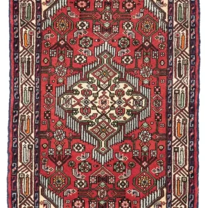 Perski dywan - Nomadyczny - 125 x 80 cm - czerwony