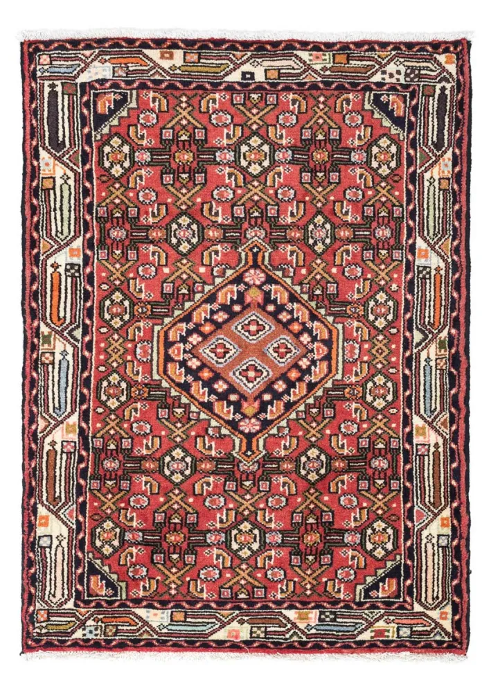 Perski dywan - Nomadyczny - 125 x 80 cm - jasna czerwień