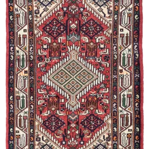 Perski dywan - Nomadyczny - 125 x 80 cm - jasna czerwień