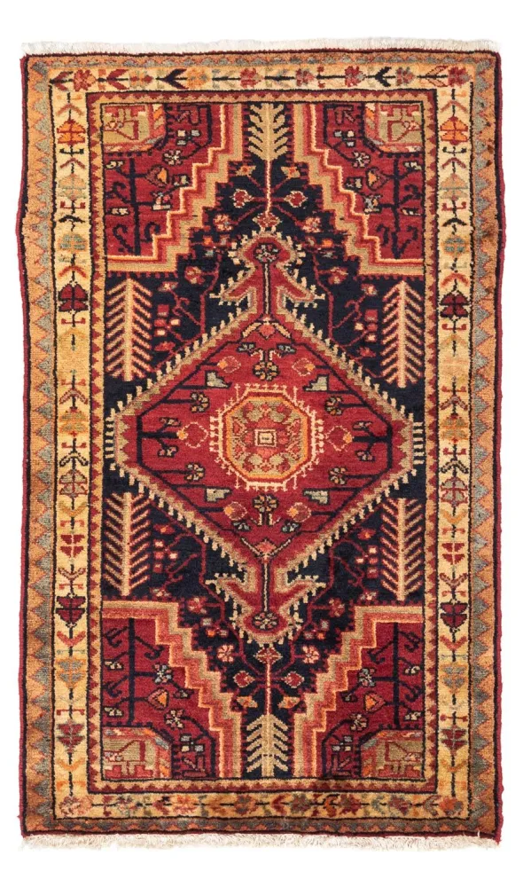 Perski dywan - Nomadyczny - 126 x 76 cm - czerwony