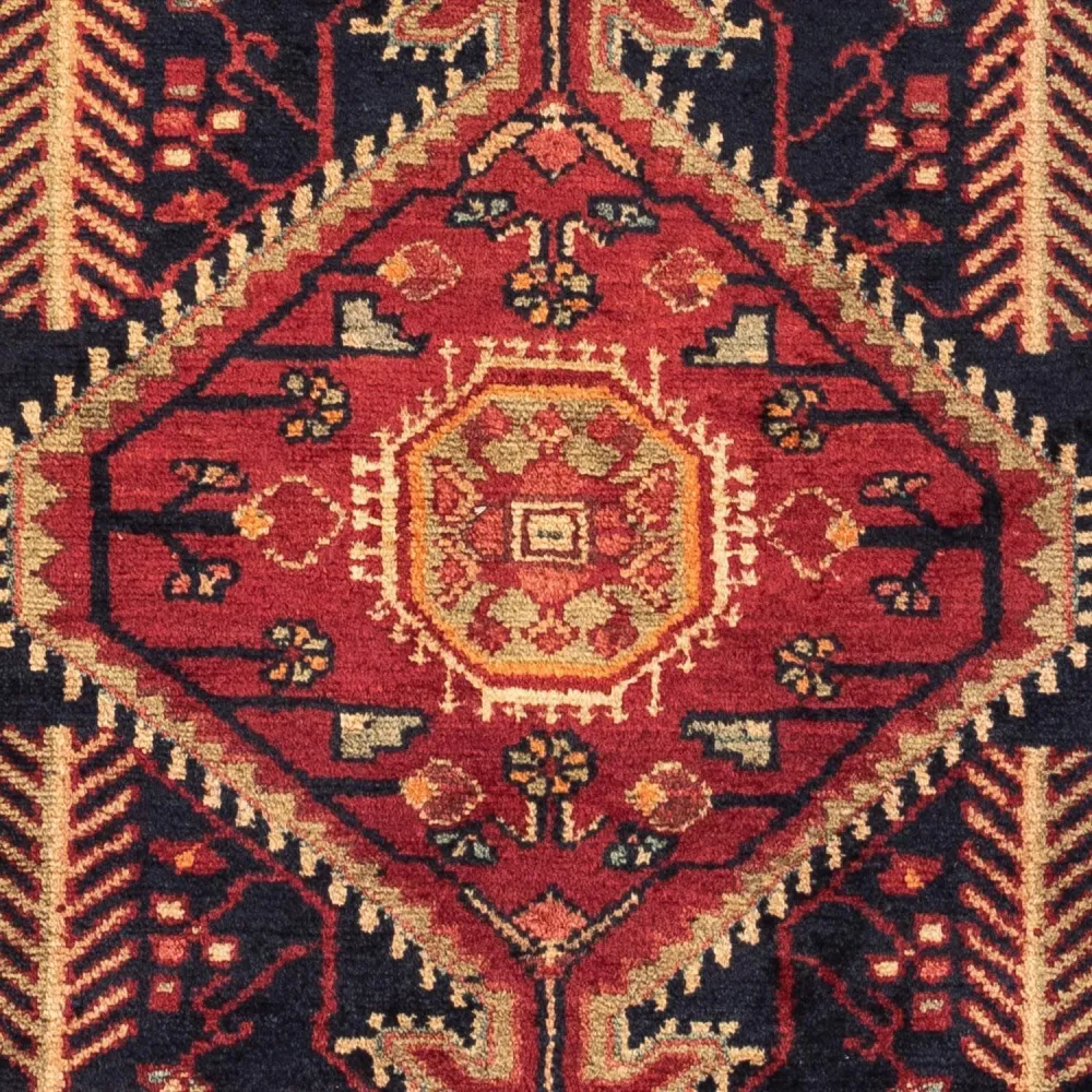 Perski dywan - Nomadyczny - 126 x 76 cm - czerwony