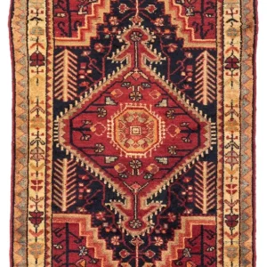Perski dywan - Nomadyczny - 126 x 76 cm - czerwony