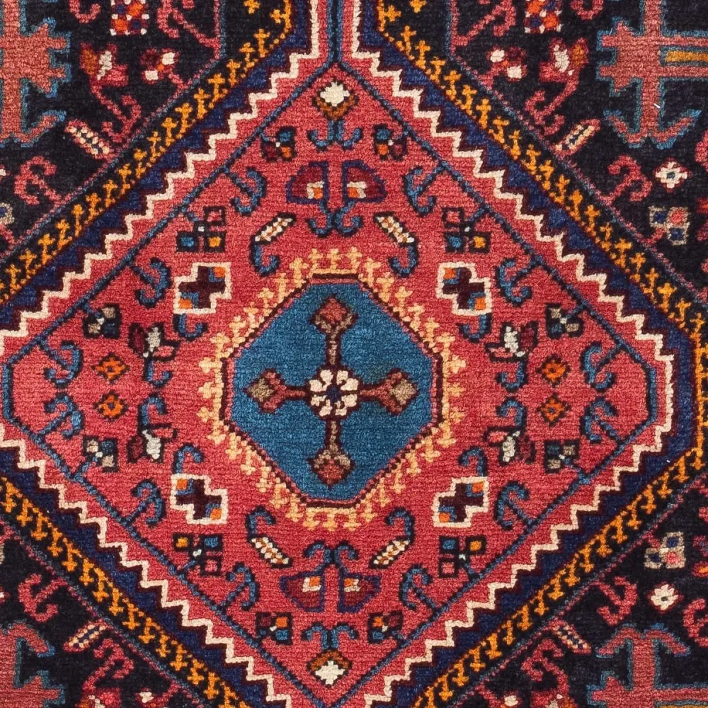 Perski dywan - Nomadyczny - 128 x 82 cm - ciemnoniebieski