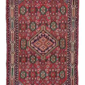 Perski dywan - Nomadyczny - 128 x 81 cm - czerwony