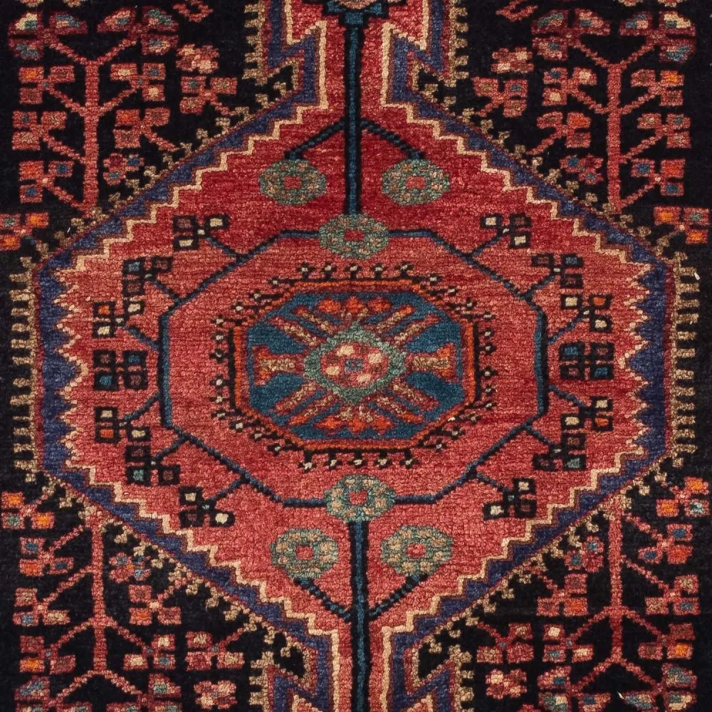 Perski dywan - Nomadyczny - 130 x 88 cm - ciemnoniebieski