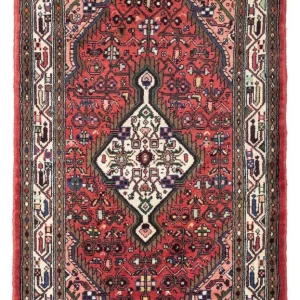 Perski dywan - Nomadyczny - 132 x 82 cm - czerwony