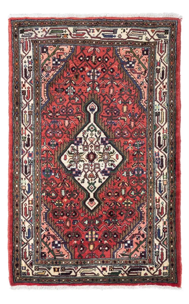 Perski dywan - Nomadyczny - 132 x 82 cm - czerwony