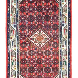 Perski dywan - Nomadyczny - 135 x 85 cm - czerwony