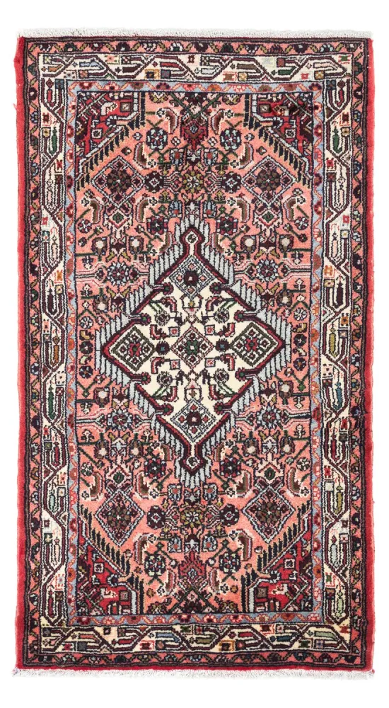Perski dywan - Nomadyczny - 136 x 77 cm - jasna czerwień