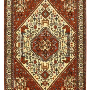 Perski dywan - Nomadyczny - 140 x 103 cm - kremowy