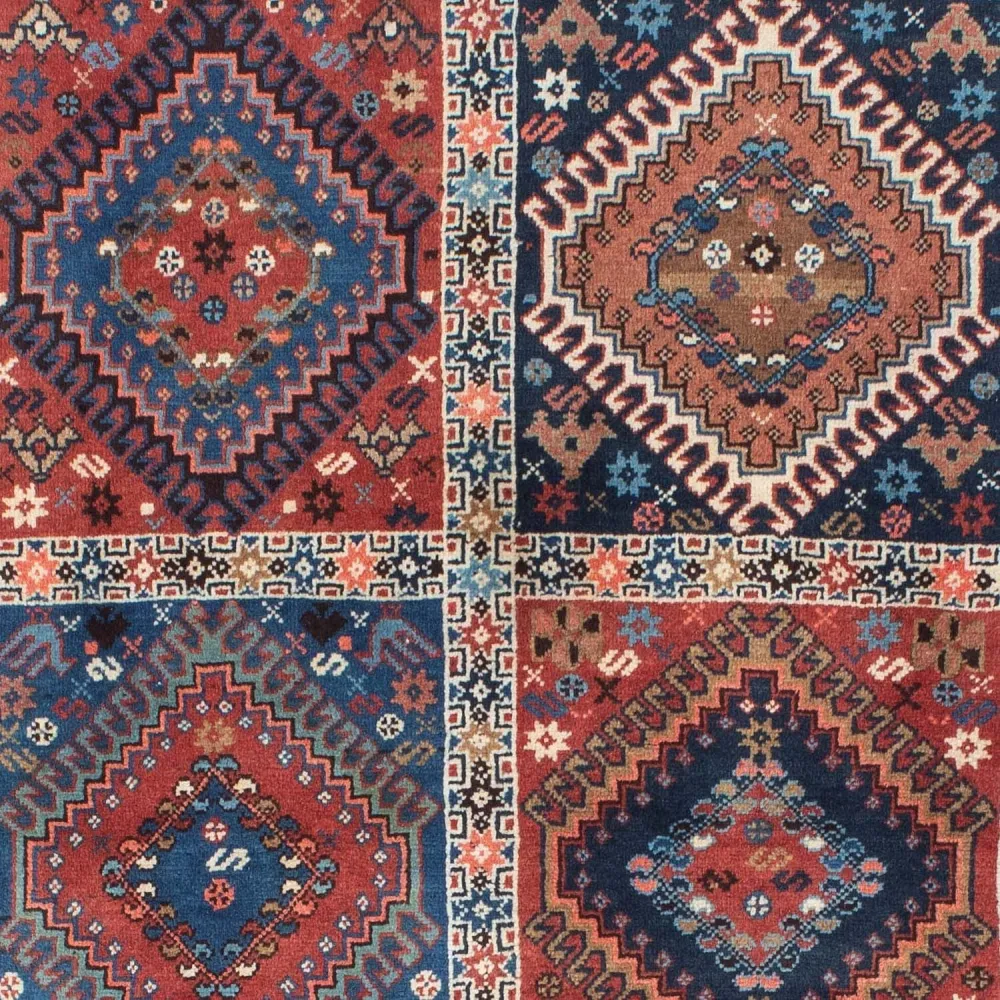Perski dywan - Nomadyczny - 144 x 100 cm - niebieski