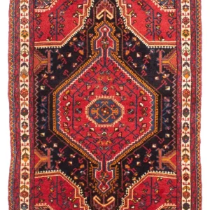 Perski dywan - Nomadyczny - 145 x 92 cm - czerwony