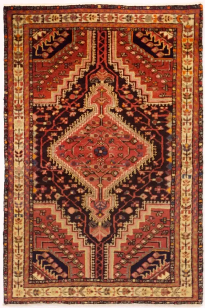 Perski dywan - Nomadyczny - 148 x 97 cm - niebieski