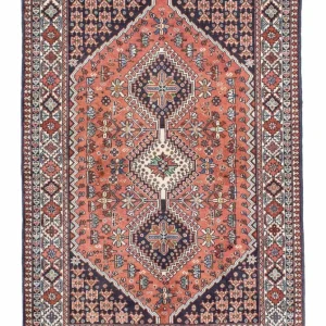 Perski dywan - Nomadyczny - 150 x 101 cm - ciemnoniebieski