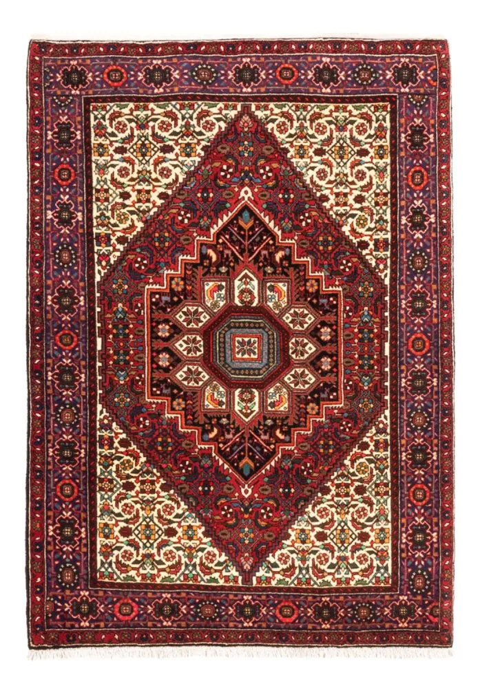 Perski dywan - Nomadyczny - 150 x 102 cm - czerwony