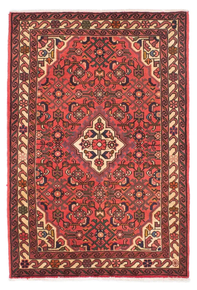 Perski dywan - Nomadyczny - 150 x 103 cm - czerwony