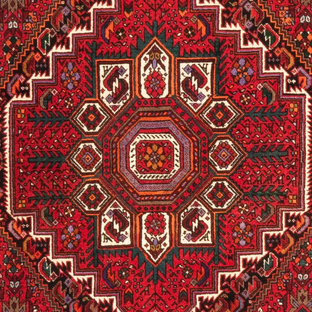 Perski dywan - Nomadyczny - 150 x 105 cm - czerwony