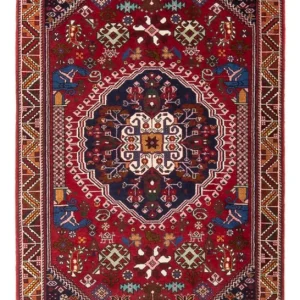 Perski dywan - Nomadyczny - 150 x 75 cm - czerwony
