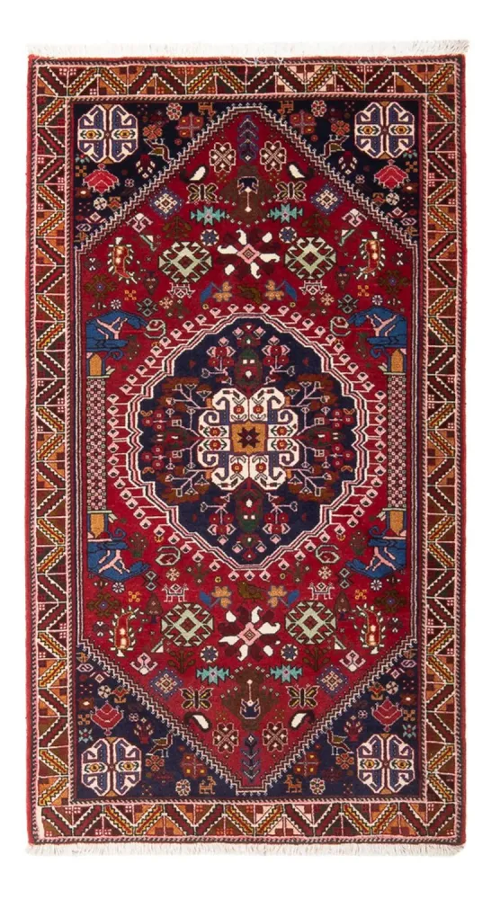 Perski dywan - Nomadyczny - 150 x 75 cm - czerwony