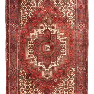 Perski dywan - Nomadyczny - 152 x 102 cm - czerwony