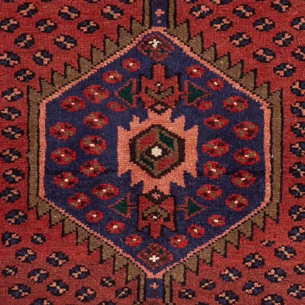 Perski dywan - Nomadyczny - 153 x 74 cm - ciemna czerwień