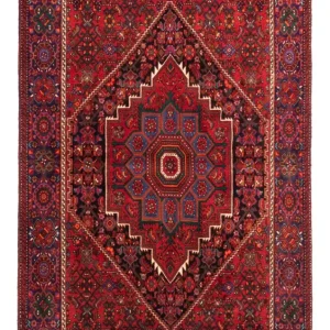 Perski dywan - Nomadyczny - 155 x 102 cm - czerwony