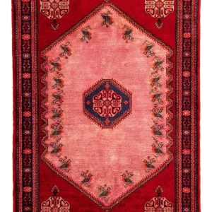 Perski dywan - Nomadyczny - 155 x 103 cm - jasna czerwień