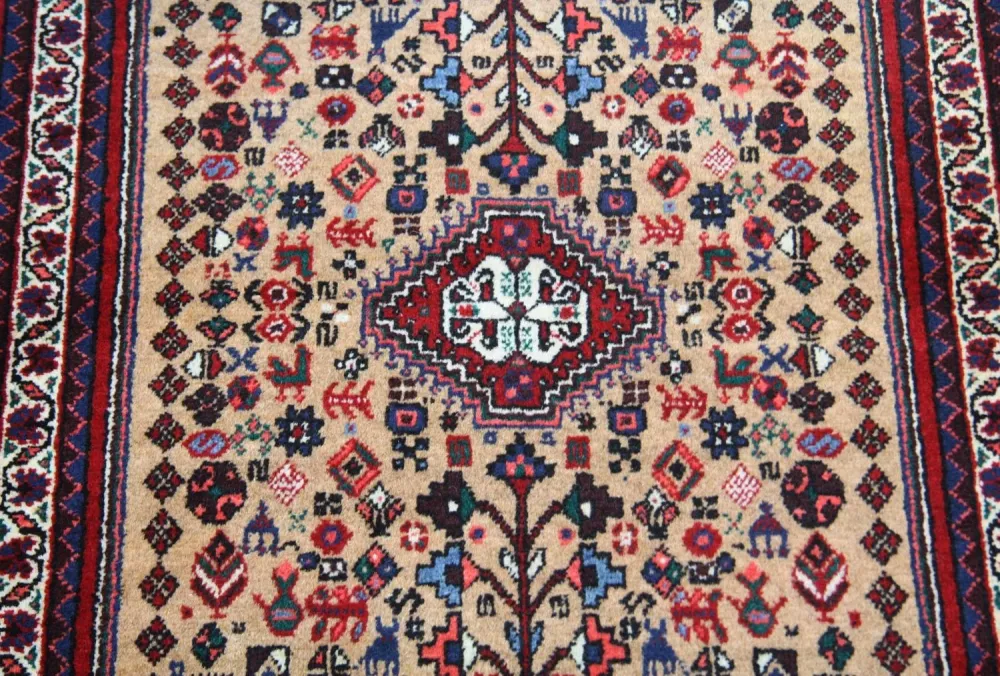 Perski dywan - Nomadyczny - 155 x 69 cm - czerwony
