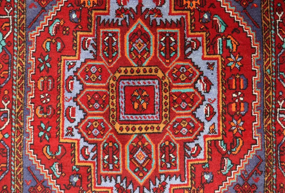 Perski dywan - Nomadyczny - 158 x 101 cm - niebieski