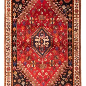 Perski dywan - Nomadyczny - 161 x 108 cm - czerwony