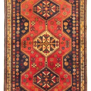 Perski dywan - Nomadyczny - 170 x 116 cm - ciemna czerwień