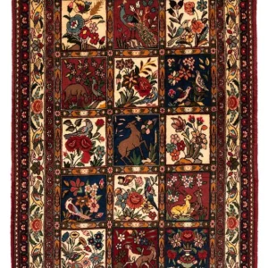 Perski dywan - Nomadyczny - 172 x 110 cm - ciemna czerwień