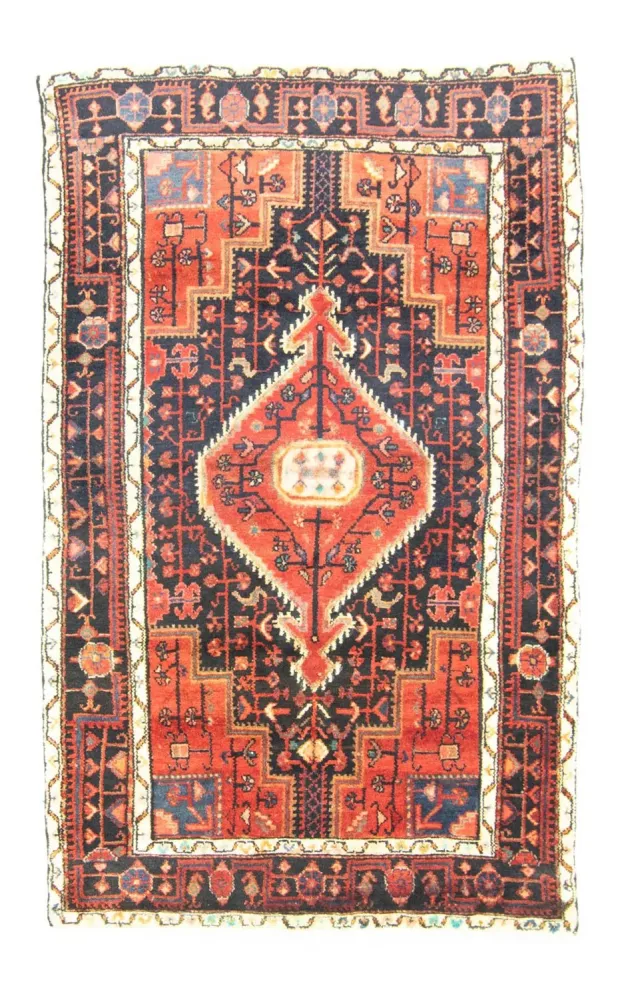 Perski dywan - Nomadyczny - 193 x 120 cm - pomarańczowy