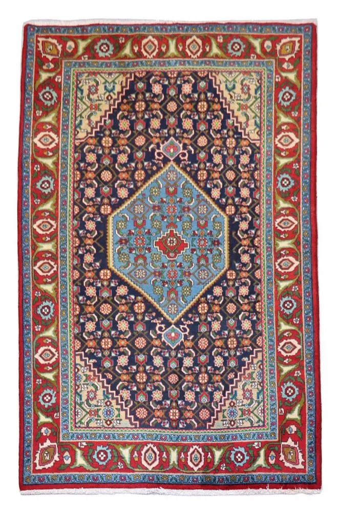 Perski dywan - Nomadyczny - 203 x 137 cm - ciemnoniebieski