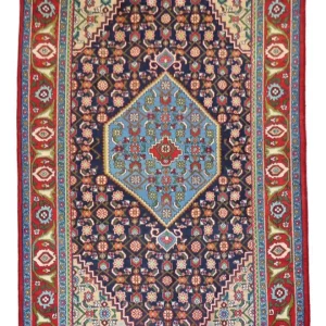 Perski dywan - Nomadyczny - 203 x 137 cm - ciemnoniebieski