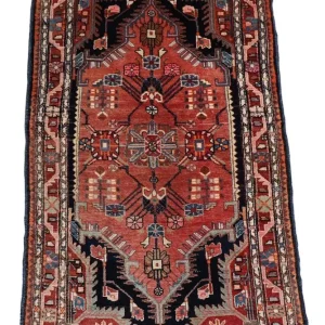 Perski dywan - Nomadyczny - 206 x 116 cm - ciemnoniebieski