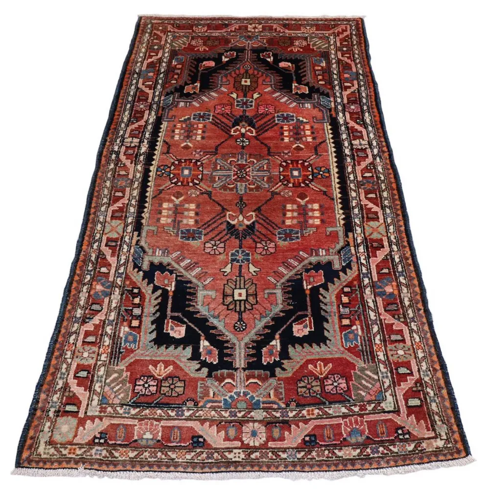 Perski dywan - Nomadyczny - 206 x 116 cm - ciemnoniebieski