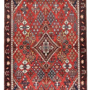 Perski dywan - Nomadyczny - 210 x 130 cm - czerwony
