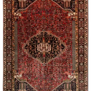 Perski dywan - Nomadyczny - 245 x 161 cm - czerwony