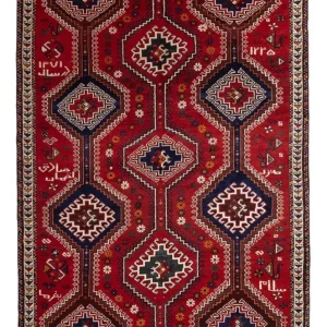 Perski dywan - Nomadyczny - 249 x 170 cm - czerwony