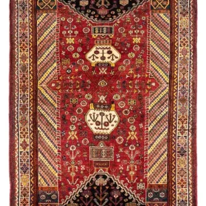 Perski dywan - Nomadyczny - 250 x 153 cm - ciemna czerwień