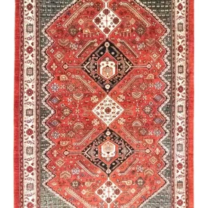 Perski dywan - Nomadyczny - 250 x 160 cm - czerwony