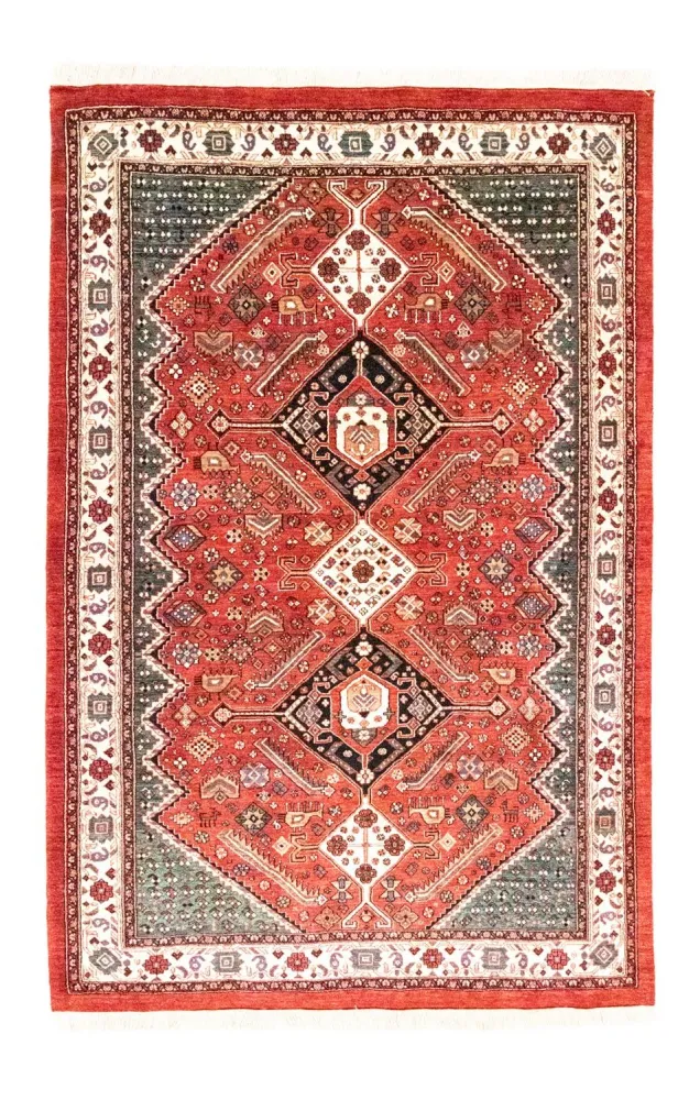 Perski dywan - Nomadyczny - 250 x 160 cm - czerwony