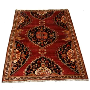 Perski dywan - Nomadyczny - 250 x 160 cm - czerwony