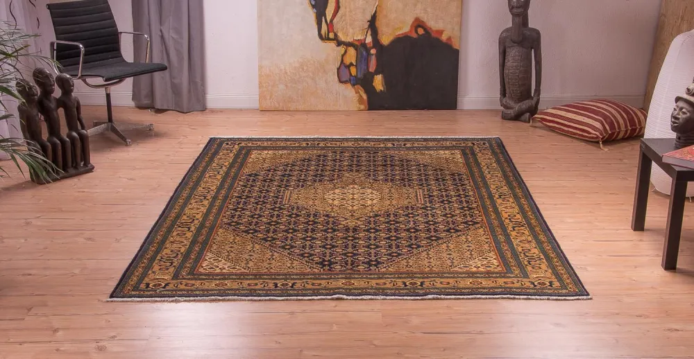 Perski dywan - Nomadyczny - 256 x 195 cm - niebieski