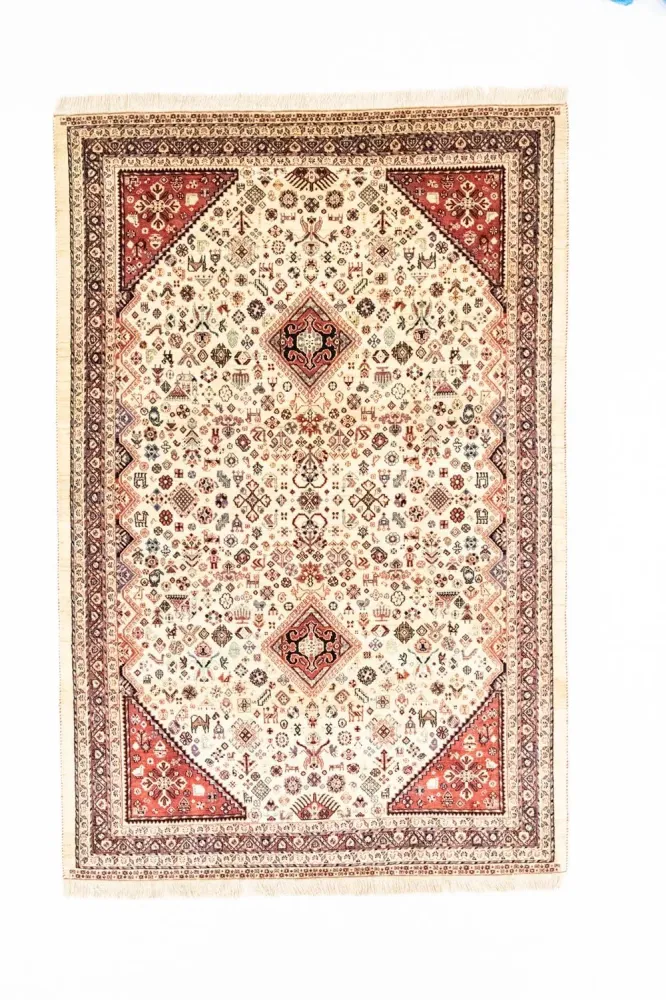 Perski dywan - Nomadyczny - 257 x 170 cm - beżowy
