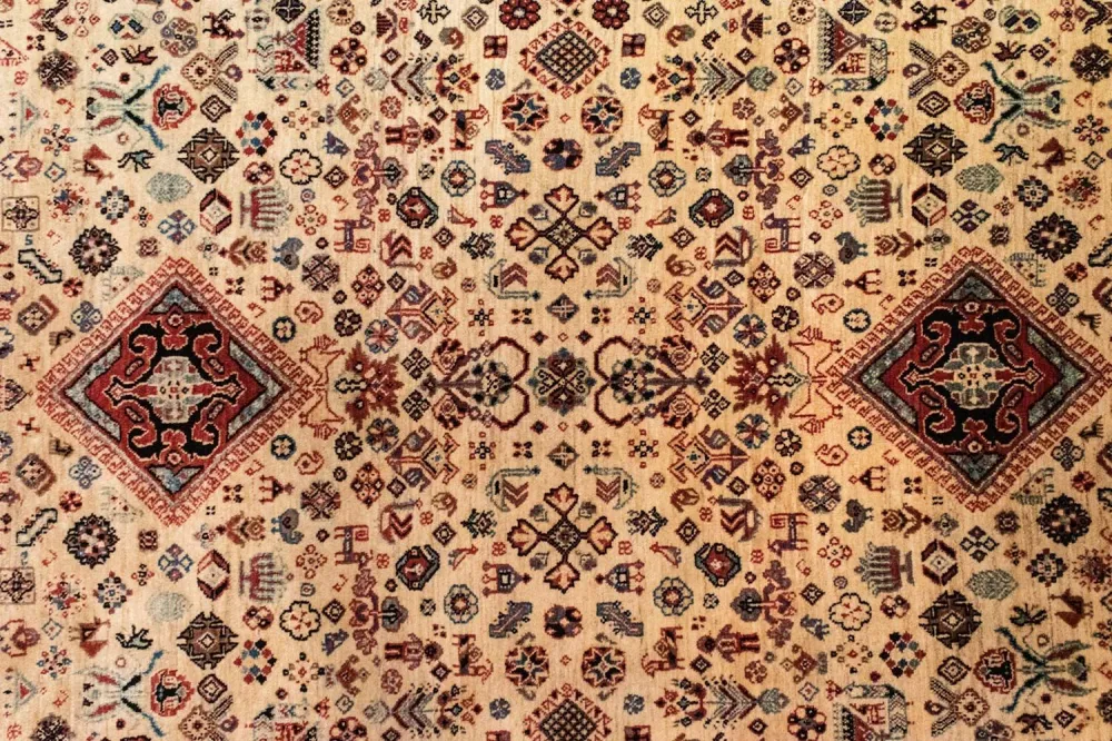 Perski dywan - Nomadyczny - 257 x 170 cm - beżowy