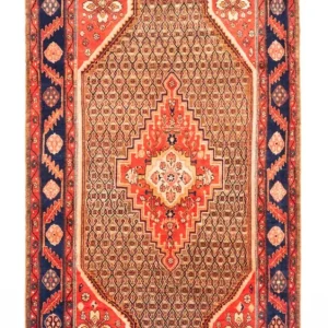 Perski dywan - Nomadyczny - 265 x 157 cm - czerwony