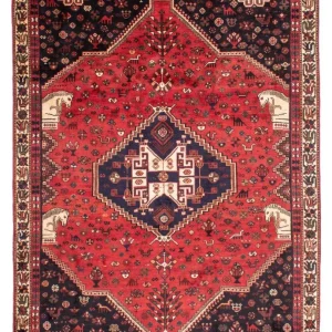 Perski dywan - Nomadyczny - 287 x 196 cm - ciemna czerwień